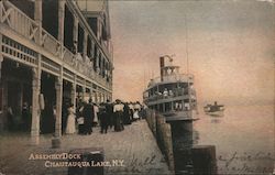 Assembly Dock Chautauqua Lake, NY Postcard Postcard Postcard