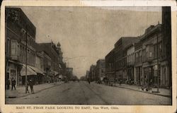 Main Street from Park Looking to East Postcard
