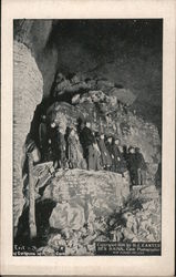 Exit of Corkscrew into Main Cave - Group Photo Mammoth Cave National Park, KY Postcard Postcard Postcard