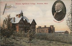 MAC - Montana Agricultural College, President James M. Hamilton Postcard