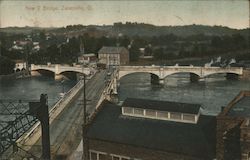 New Y Bridge Zanesville, OH Postcard Postcard Postcard