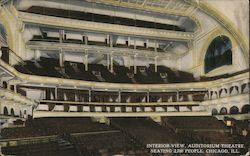 Interior View, Auditorium Theatre Chicago, IL Postcard Postcard Postcard