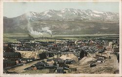 View of Leadville and Mt. Massive Colorado Postcard Postcard Postcard