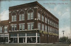 Masonic Building Postcard