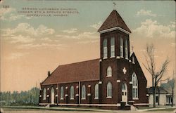 German Lutheran Church, Corner 9th & Spruce Streets Coffeyville, KS Postcard Postcard Postcard