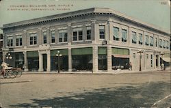 Columbia Building - Corner of Maple & 8th Street Coffeyville, KS Postcard Postcard Postcard