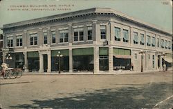 Columbia Building - Corner of Maple & 8th Street Postcard