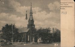 Evangelical Lutheran Zion Church Independence, KS Postcard Postcard Postcard