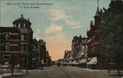 Main Street, North from Second Street Postcard