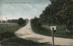 Good Roads North Fort Scott, KS Postcard Postcard Postcard