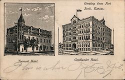 Tremont and Goodlander Hotels Postcard