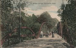 Millitary Bridge Postcard