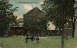 Old Block House Fort Scott, KS Postcard Postcard Postcard