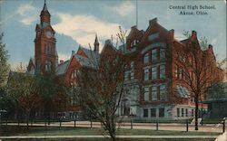 Central High School Postcard