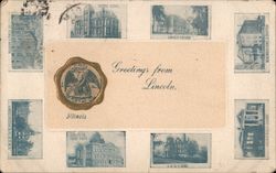 Greetings From Lincoln Postcard