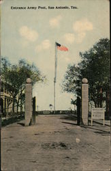 Entrance Army Post Postcard