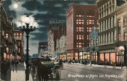 Broadway at Night Postcard