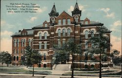 High School Houston, TX Postcard Postcard Postcard