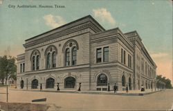 City Auditorium Houston, TX Postcard Postcard Postcard
