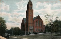 First M.E. Church Omaha, NE Postcard Postcard Postcard