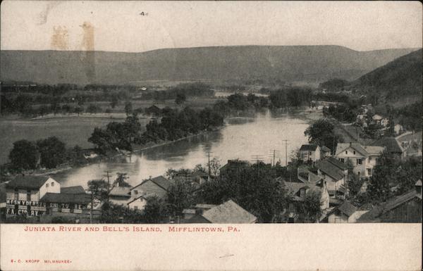 Juniata River and Bell's Island Mifflintown Pennsylvania