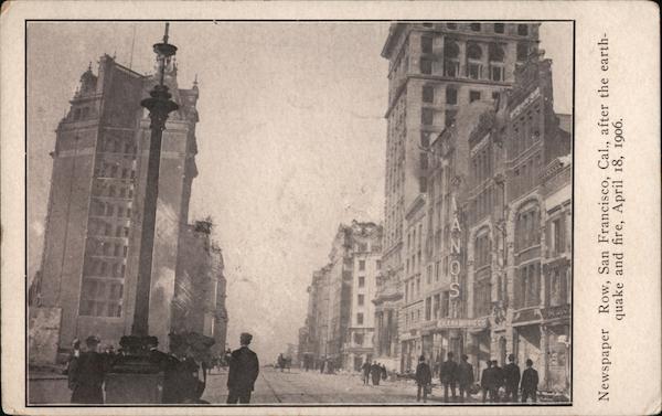 Newspaper Row San Francisco California