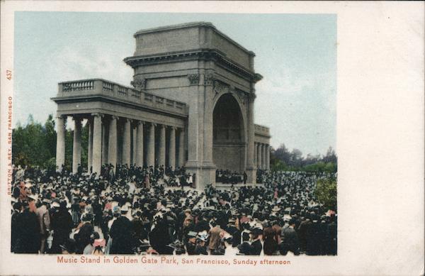 Music Stand in Golden Gate Park, Sunday Afternoon San Francisco California