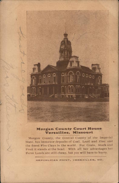 Morgan County Court House Versailles Missouri