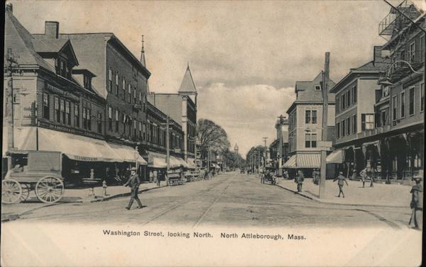 Washington Street Looking North North Attleborough Massachusetts