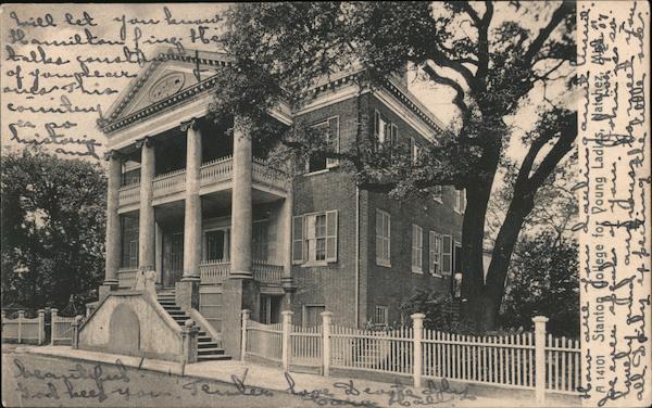 Stanton College for Young Ladies Natchez Mississippi