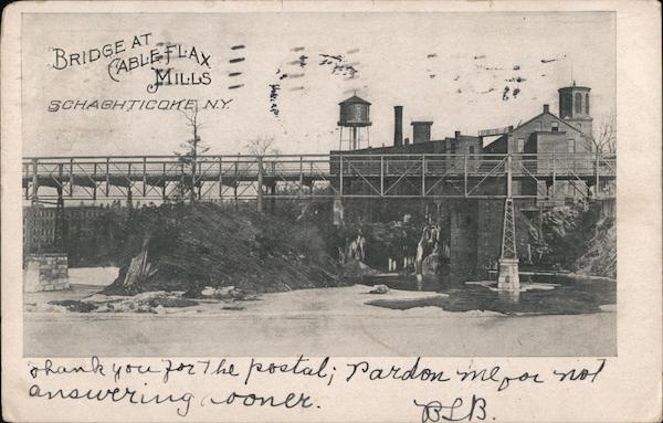 Bridge at Cable Flax Mills Schaghticoke New York