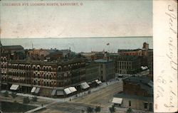 Columbus Ave Looking North Postcard