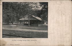 Pavilion at Boiling Springs Park Postcard