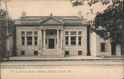 The J. Herman Bosler Memorial Library Postcard