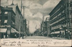 Market Street, Looking East Postcard