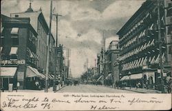 Market Street, Looking East Harrisburg, PA Postcard Postcard Postcard