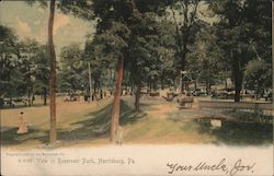 View In Reservoir Park Postcard