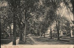 Main Street Lakeville, CT Postcard Postcard Postcard