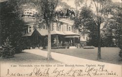 Holmesdale Once the Home of Oliver Wendell Holmes Pittsfield, MA Postcard Postcard Postcard