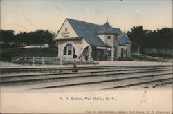R. R. Station Port Henry, NY Postcard Postcard Postcard