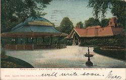 Restaurant and Cafe in Prospect Park Postcard