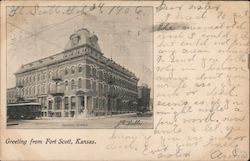 Masonic Temple Fort Scott, KS Postcard Postcard Postcard