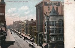 Broadway South from Second Postcard