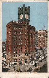 Kearny and Market Streets Postcard