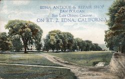 Edna Antique & Repair Shop, Edna California Advert Hadley, MA Postcard Postcard Postcard