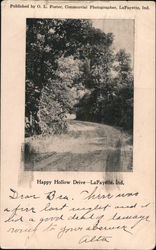 Happy Hollow Drive LaFayette, IN Postcard Postcard Postcard