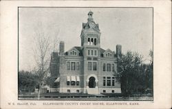 Ellsworth County Court House Postcard