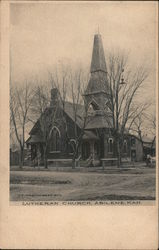 Lutheran Church Abilene, KS Postcard Postcard Postcard