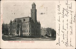 Court House Waukesha, WI Postcard Postcard Postcard