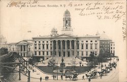 City Hall & Kings County Court House Postcard